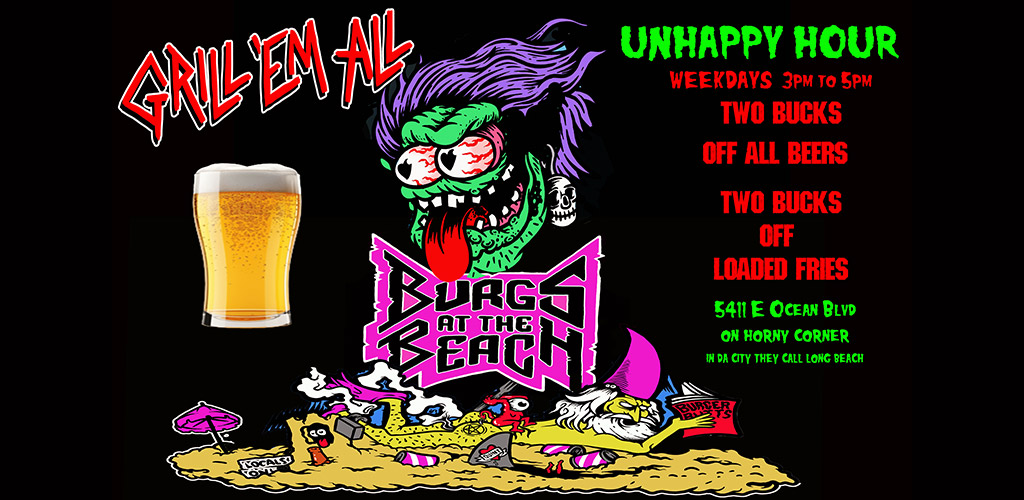 Happy Hour Weekdays 3pm to 5pm $2 off beer/wine $2 off loaded fries